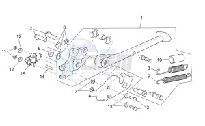 Tuono V4 1100 Factory USA-CND (NAFTA) (CND, USA) drawing Central stand