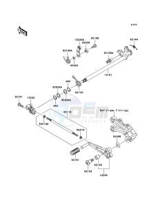 NINJA ZX-10R ZX1000-C2H FR GB XX (EU ME A(FRICA) drawing Gear Change Mechanism