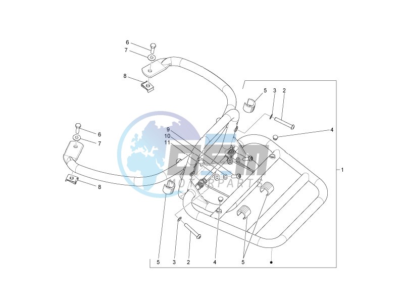 Rear luggage rack