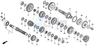 CB500 drawing TRANSMISSION