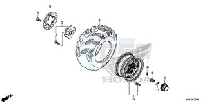 TRX500FM5F TRX500FM Europe Direct - (ED) drawing FRONT WHEEL