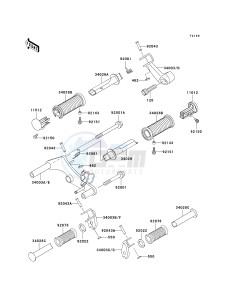 EN 500 C [VULCAN 500 LTD] (C6F-C9F) C9F drawing FOOTRESTS