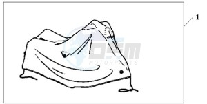 CBR1000RAA France - (F / ABS CMF HRC) drawing BODY COVER L