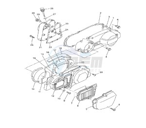 YP R X-MAX SPORT 250 drawing CRANKCASE COVER