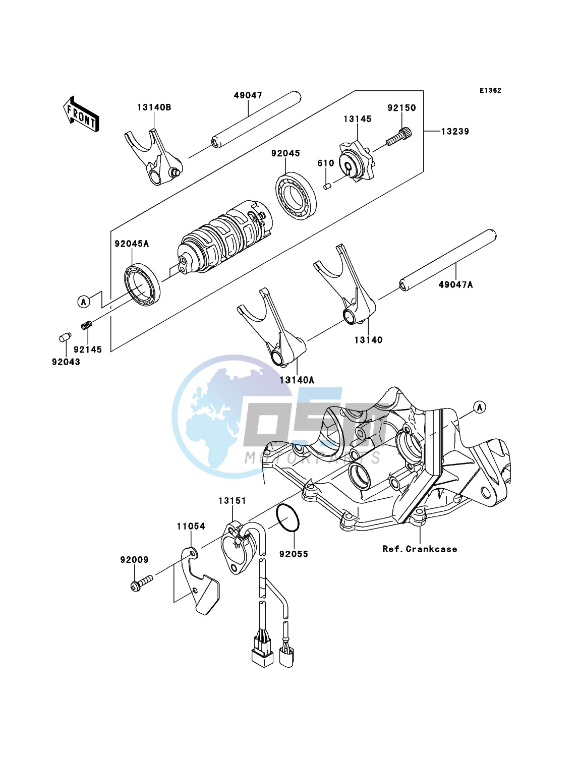 Gear Change Drum/Shift Fork(s)