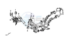 MAXSYM 600 I ABS EXECUTIVE (LX60A3-EU) (E4) (L7-M0) drawing FRAME BODY SET