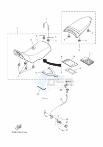 XTZ690 TENERE 700 (BNW1) drawing SEAT