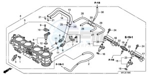 CBR1000RRA Korea - (KO) drawing THROTTLE BODY