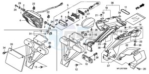 CBR1000RA9 Europe Direct - (ED / ABS MME REP) drawing TAILLIGHT (CBR1000RR8,9/R A9)