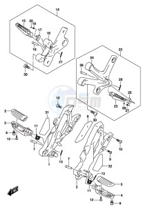 DL250 drawing FOOTREST