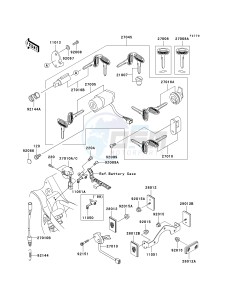 VN 1500 J [VULCAN 1500 DRIFTER] (J1-J2) [VULCAN 1500 DRIFTER] drawing IGNITION SWITCH_LOCKS_REFLECTORS