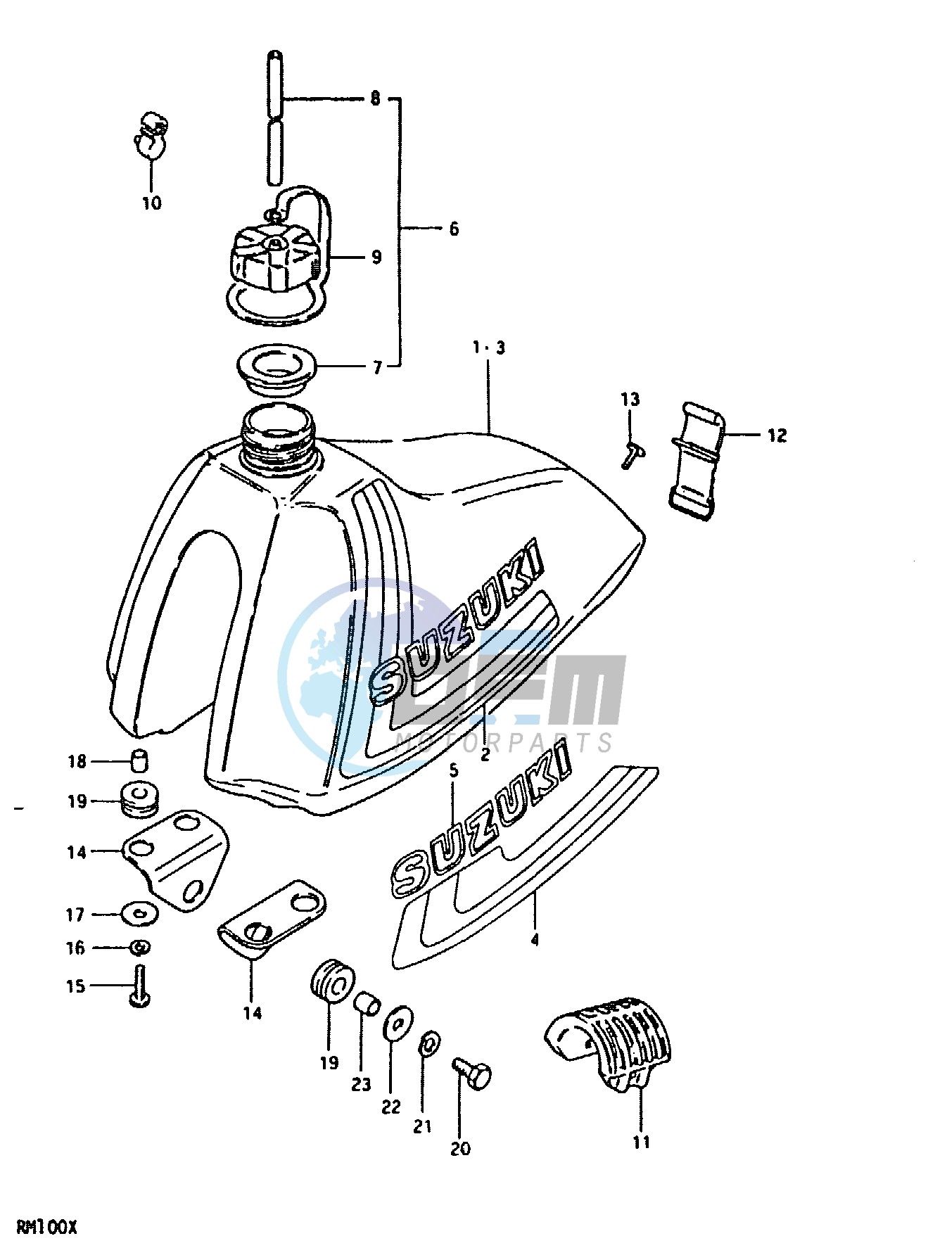 FUEL TANK (RM100N, RM100T)