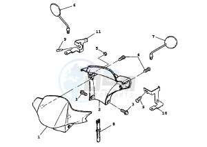 BW'S 100 drawing COWLING