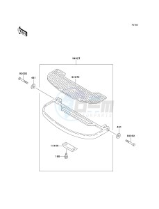 KZ 1000 P [POLICE 1000] (P20-P24) [POLICE 1000] drawing FOOTRESTS