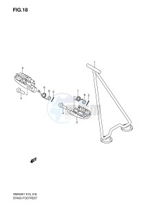 RM250 (E19) drawing STAND   FOOTREST