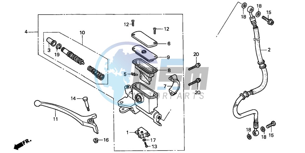 FR. BRAKE MASTER CYLINDER (1)