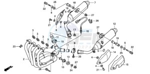 CBF1000A drawing EXHAUST MUFFLER