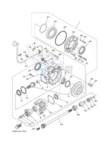 YXR700F YXR7FD RHINO 700 (1RBE 1RBF 1RBG 1RBH) drawing DRIVE SHAFT