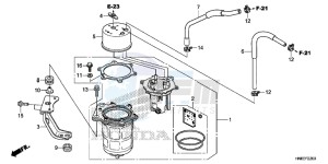 TRX680FAF TRX680 Europe Direct - (ED) drawing FUEL PUMP