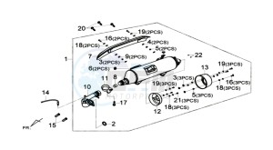 MAXSYM 400 I drawing EXHAUST