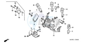 VFR8009 Ireland - (EK / MME) drawing COWL STAY (VFR800)