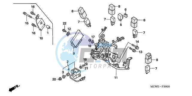 COWL STAY (VFR800)