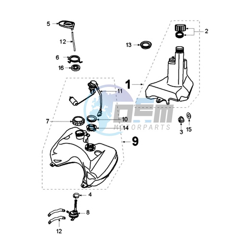 TANK AND FUEL PUMP