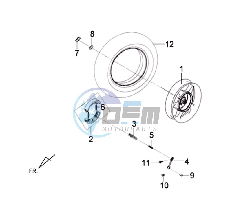 REAR WHEEL / CENTRAL STAND