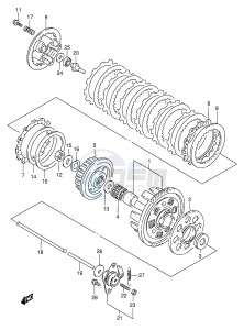 GSX600F (E2) Katana drawing CLUTCH