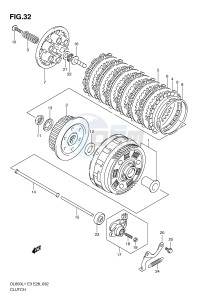 DL650 (E3) V-Strom drawing CLUTCH