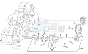 etx 125 1998 drawing Water pump assy