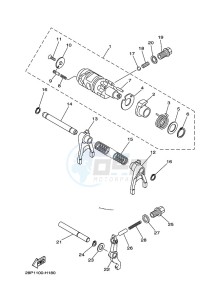 YFM700FWBD YFM7NKPAK (B5KE) drawing SHIFT CAM & FORK