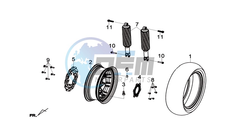 REAR WHEEL / REAR SUSPENSION