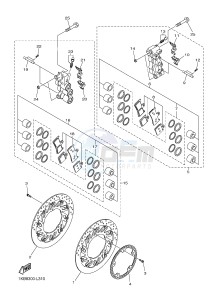 YZF-R1 998 R1 (1KBJ 1KBK) drawing FRONT BRAKE CALIPER