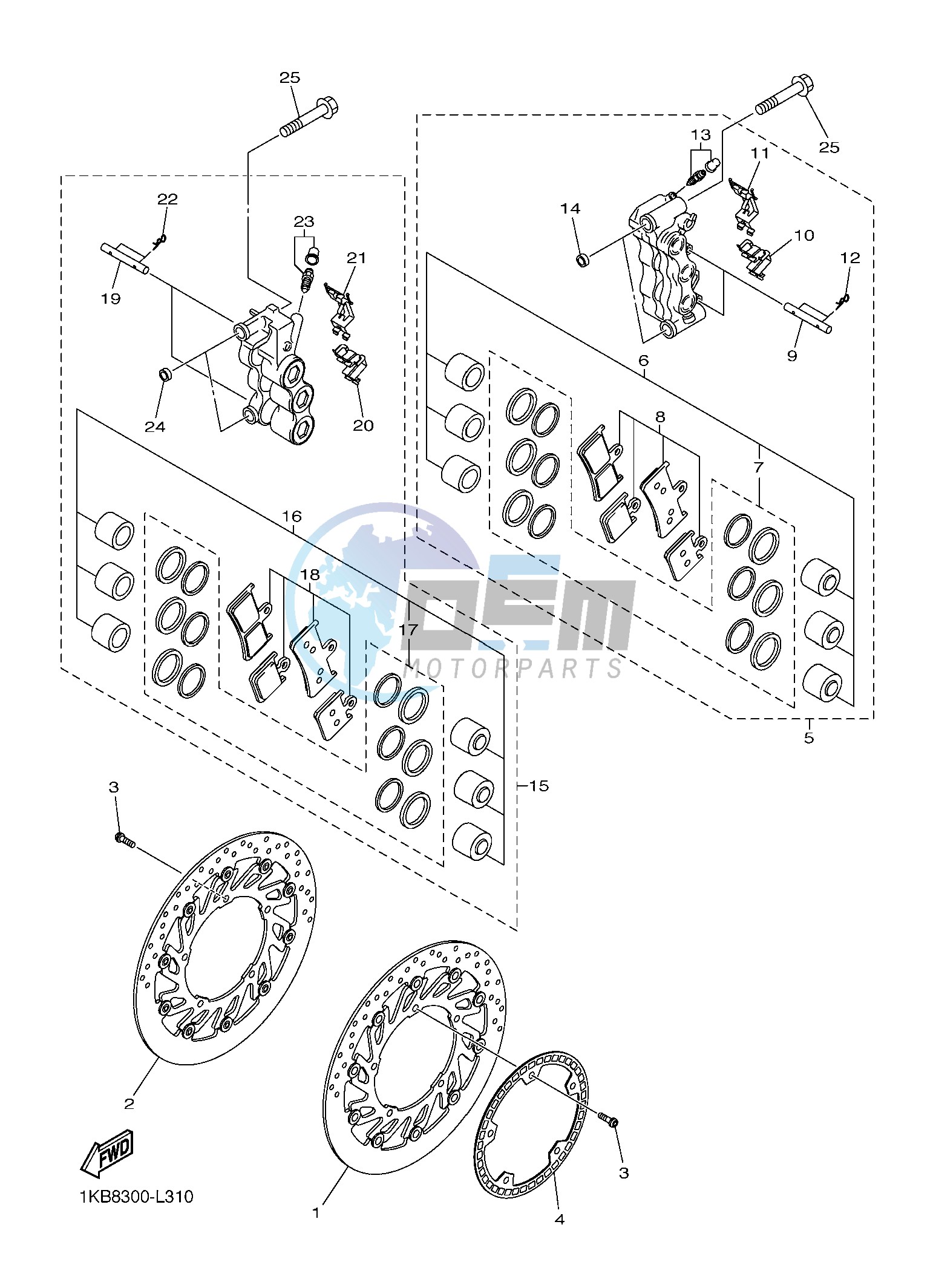 FRONT BRAKE CALIPER