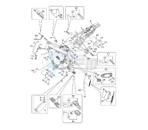 XT R BRA 125 drawing FRAME