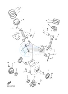 XVS1300CU XVS1300 CUSTOM (2SS1) drawing CRANKSHAFT & PISTON