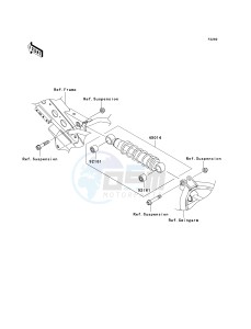 KLX 110 A (KLX110 MONSTER ENERGY) (A6F-A9FA) A6F drawing SHOCK ABSORBER-- S- -