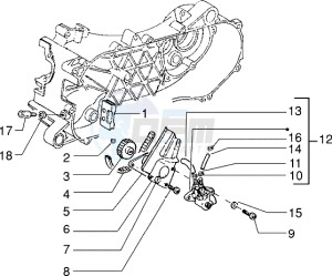 Zip 50 RST freno a disco drawing Oil pump