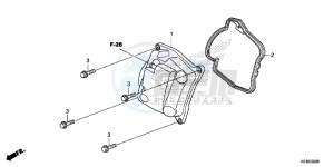 SH125AE SH125A UK - (E) drawing CYLINDER HEAD COVER