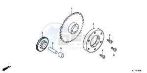 CBR125RC drawing STARTING CLUTCH