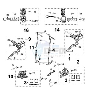 JETFORCE 50 R DARK SIDE drawing BRAKE SYSTEM *AJP*