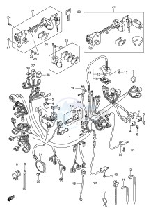 AN650 (E2) Burgman drawing WIRING HARNESS (AN650K4)