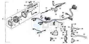 TRX300 FOURTRAX drawing STOP LIGHT (AM)