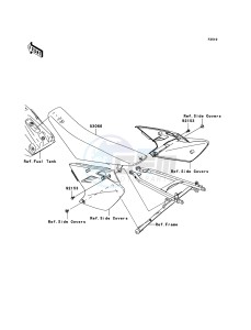 KX450F KX450D8F EU drawing Seat