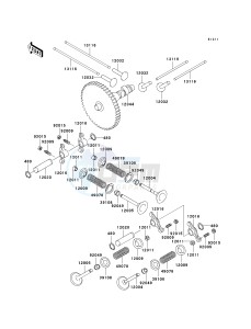 KAF 620 R [MULE 4010 TRANS4X4] (R9F-RAFA) RAF drawing VALVE-- S- -_CAMSHAFT-- S- -