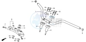 VF750CD drawing HANDLE PIPE/TOP BRIDGE