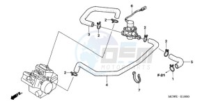 VFR800A9 France - (F / ABS CMF MME TWO) drawing AIR INJECTION VALVE