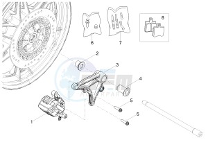 V7 III Special 750 e4 (NAFTA) drawing Rear brake caliper