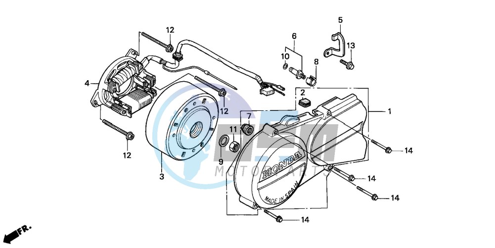 LEFT CRANKCASE COVER/ GENERATOR